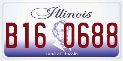 IL license plate B160688
