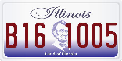 IL license plate B161005