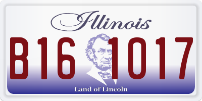 IL license plate B161017