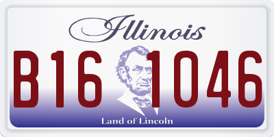 IL license plate B161046