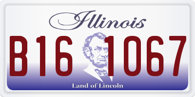 IL license plate B161067