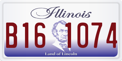 IL license plate B161074