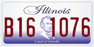 IL license plate B161076
