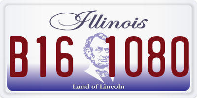 IL license plate B161080