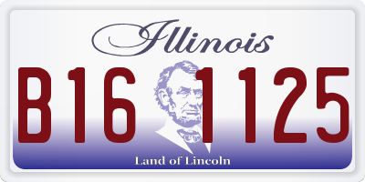 IL license plate B161125