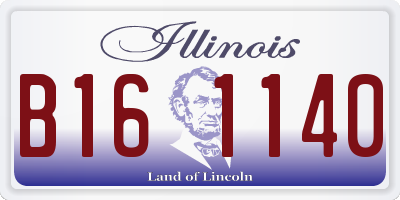 IL license plate B161140