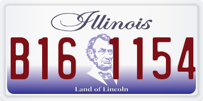 IL license plate B161154
