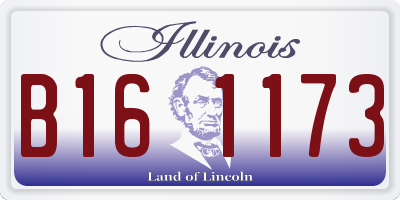 IL license plate B161173