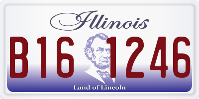 IL license plate B161246