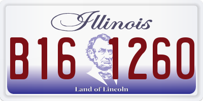 IL license plate B161260