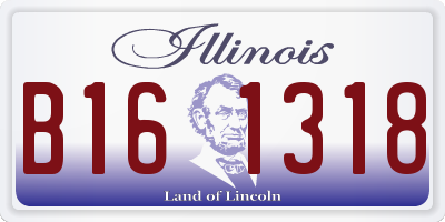 IL license plate B161318