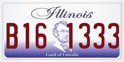 IL license plate B161333