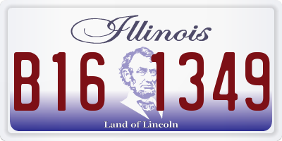 IL license plate B161349
