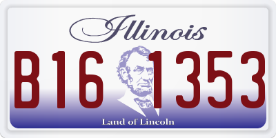 IL license plate B161353