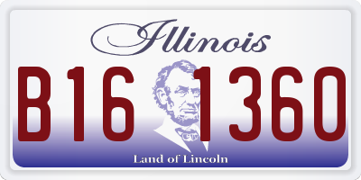 IL license plate B161360