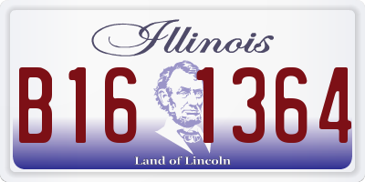IL license plate B161364