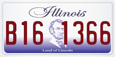 IL license plate B161366