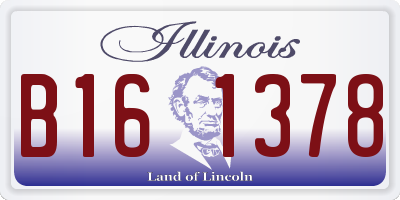 IL license plate B161378