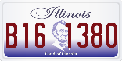 IL license plate B161380