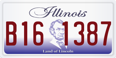 IL license plate B161387
