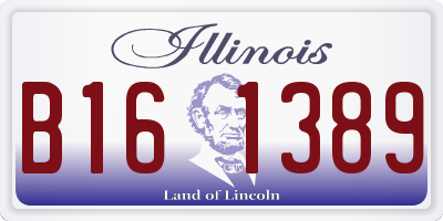 IL license plate B161389