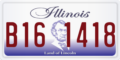 IL license plate B161418