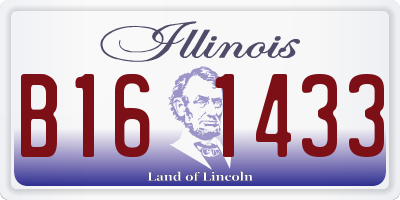 IL license plate B161433