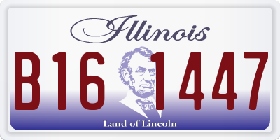 IL license plate B161447