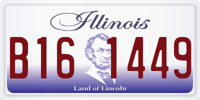 IL license plate B161449