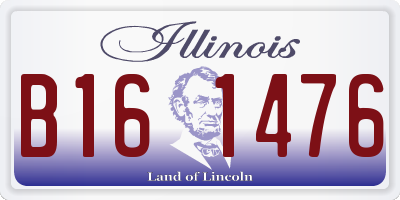 IL license plate B161476