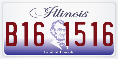 IL license plate B161516