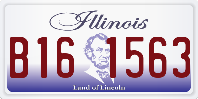 IL license plate B161563
