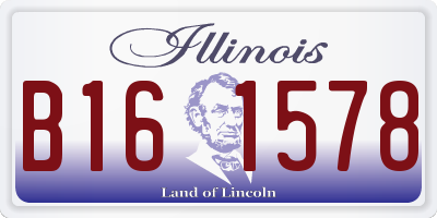 IL license plate B161578