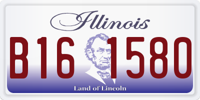 IL license plate B161580