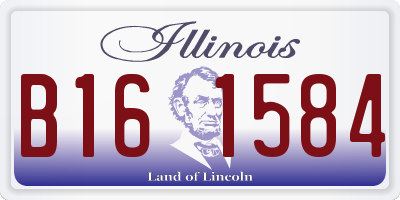 IL license plate B161584