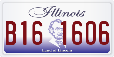 IL license plate B161606