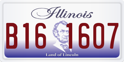 IL license plate B161607