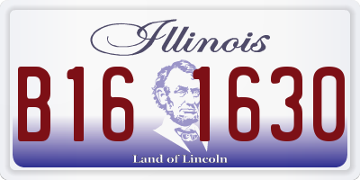 IL license plate B161630