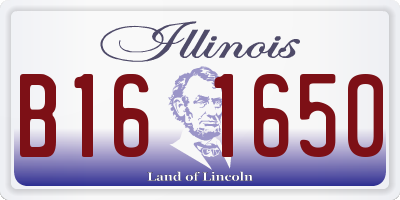 IL license plate B161650