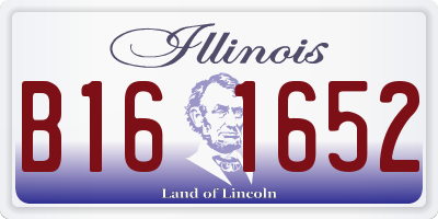 IL license plate B161652