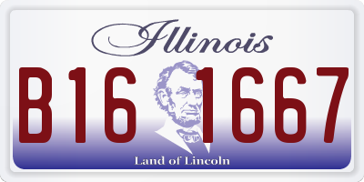 IL license plate B161667
