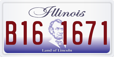 IL license plate B161671