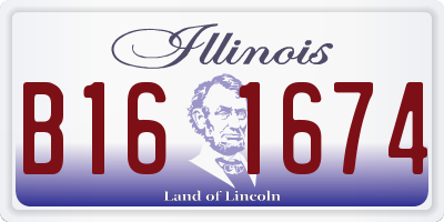 IL license plate B161674