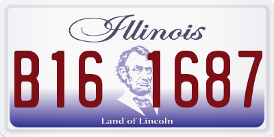 IL license plate B161687
