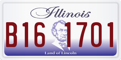 IL license plate B161701
