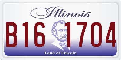 IL license plate B161704