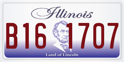 IL license plate B161707