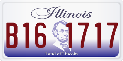 IL license plate B161717