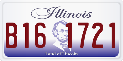 IL license plate B161721