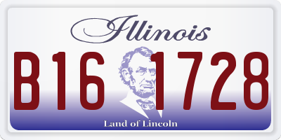 IL license plate B161728
